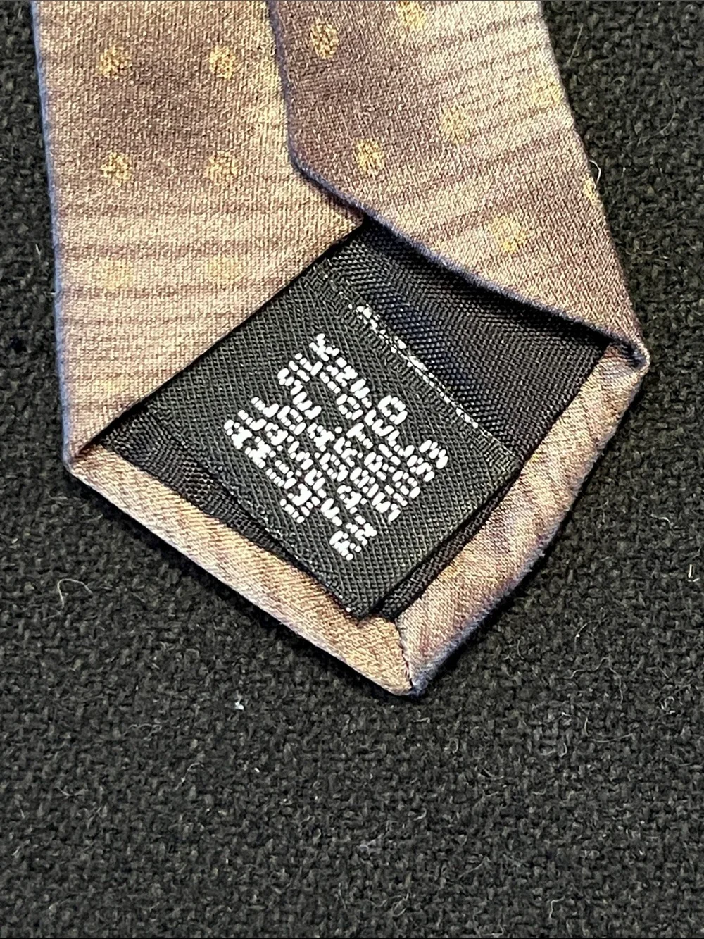 Haggar Taupe and Beige Geometric Men's Tie